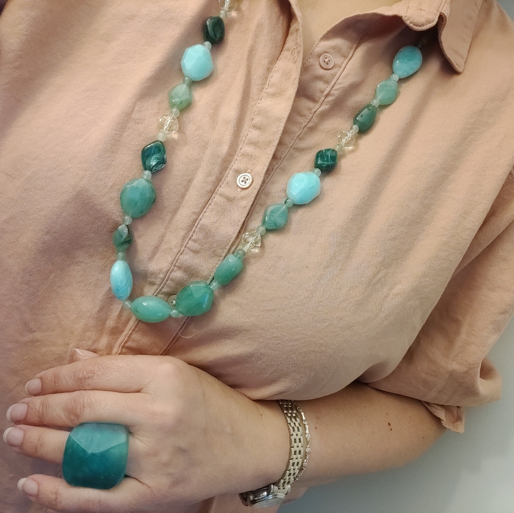 Vintage Lucite Necklaces and Ring Bundle